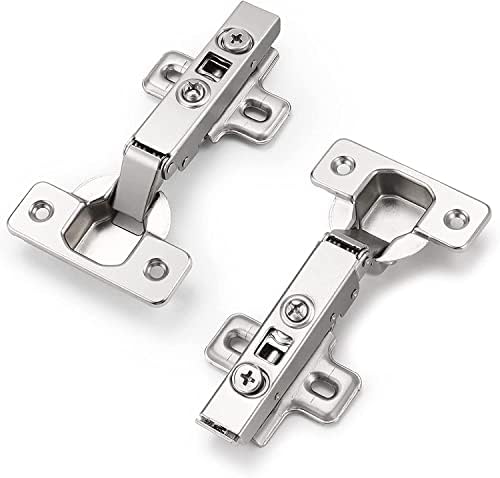 Soft Close Cabinet Cupboard Door Hinges 35mm Full Overlay 110 Degree, Plates and Screws Included Slow Shut 2 Pack Dotty Deals