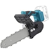 KATSU FIT-BAT 21V Cordless Chainsaw Brushless Motor 10 Inch 750W Battery Powered Pruning Cutting ...