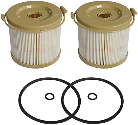 KATSU Filter Element 2010TM 2 Pieces Compatible with Racor FG500 Diesel Engine Fuel Filter Water Separator Replacement Truck Tractors Marine Electric Generator SP48272002