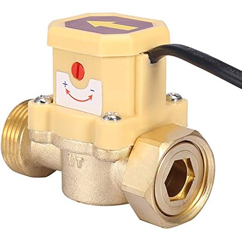 Water Flow Switch, G3/4-G3/4 Thread Water Flow Control Switch 220V Water Pump Adjustable Flow Sensor Electronic Pressure Automatic Flow Control Switch