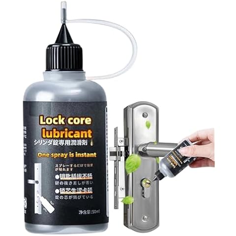Graphite lock core lubrication powder, Lock core lubricant, for Smooth Lock Operation, Ideal for Lock Tongue, Door & Window Tracks, Lubricates Lock Cores to Eliminate Noise
