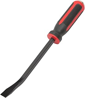 300 mm chisel lever with plastic soft grip and metal impact heads, 12 inches, crowbar, pry bar, lever bar, mounting lever,...