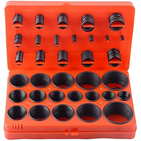 Universal 419 pcs Nitrile Rubber O Ring Assortment Kit, Metric Oring Kit - Size from Ø3mm to Ø50mm