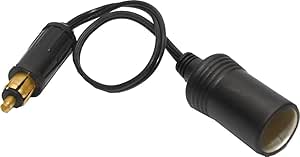 Rocket Radio DIN Hella Plug to Standard Lighter Socket Adaptor 12v/24v for Motorcycle and Truck