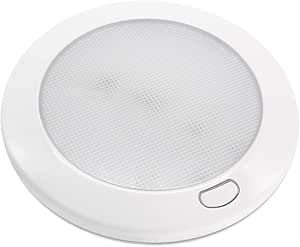 Dream Lighting 12v Dimmable Ceiling Light for Caravan Campervan Motorhome Boat Cool White 6000K Ultrathin Design IP44 5inch Round LED Light