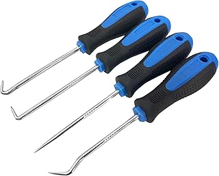 Rotation Precision Hook and Pick Set for Automotive | 4-Piece Hand Tools | Blue