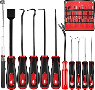 Sponsored Ad – XQX 11Pcs Precision Pick & Hook Set with Scraper and Magnetic Telescoping Tool Kit for Remove Automotive El...