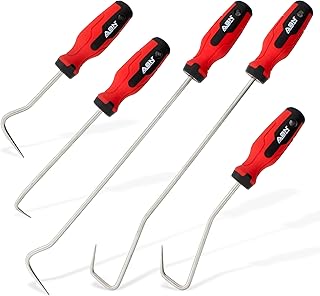 Abn Hook and Pick 5-Piece Set – Automotive Hose Removal Tools for Vehicle Radiator and Coolant Hose, Clamp, and More