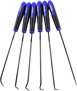 AB Tools Long Reach Hook And Pick Set For O Rings Hoses Clips Seals 6pc 245mm