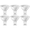 Amazon Basics LED GU5.3 MR16 Spotlight Bulb, 4.5W (Equivalent to 35W), Warm White, Non Dimmable - Pack of 6