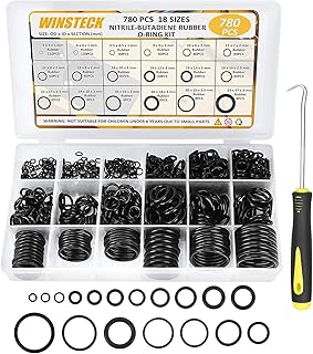 Sponsored Ad – O Ring Assortment Kit, Rubber O Ring Set 780 PCS with 180°Full Pick & Hook Tool, 18 Sizes Universal Nitrile...