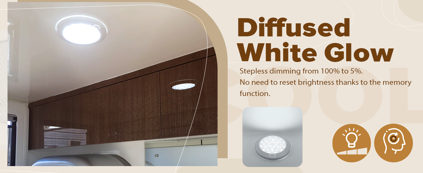12v white ceiling light
