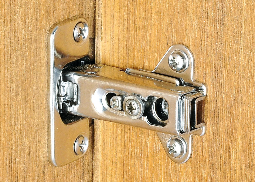 Edelstahl Einbau-Scharnier 19 mm Überstand Bild 2 von 4