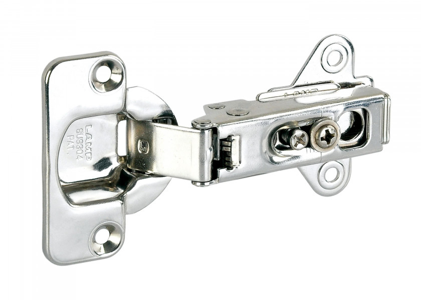Edelstahl Einbau-Scharnier 19 mm Überstand Bild 1 von 4