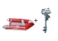 NEMO 230 + HONDA BF 2.3 Dinghy Set / redPreview image