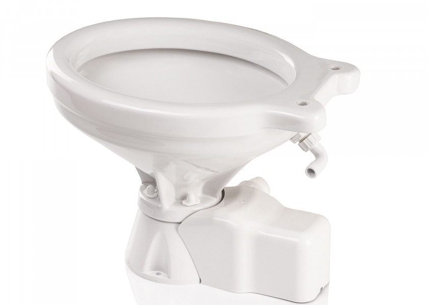 JOHNSON PUMP AquaT Silent Electric On-Board Toilet 12 V comfort size seawater pump Image 4 of 11