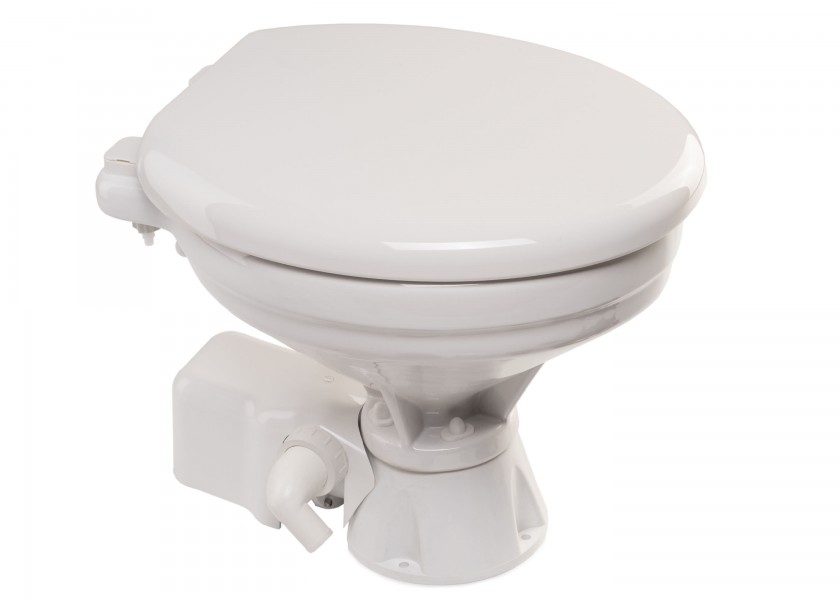 JOHNSON PUMP AquaT Silent Electric On-Board Toilet 12 V comfort size seawater pump Image 3 of 11