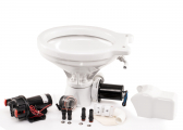 JOHNSON PUMP AquaT Silent Electric On-Board Toilet 12 V comfort size seawater pump Image 8 of 11