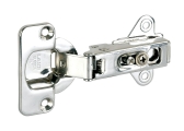 Edelstahl Einbau-Scharnier / 9 mm Überstand