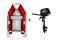 NEMO 230 + MERCURY F3.5MH Inflatable Boat Set / redPreview image