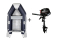 NEMO 230 + MERCURY F3.5MH Inflatable Boat Set / dark bluePreview image