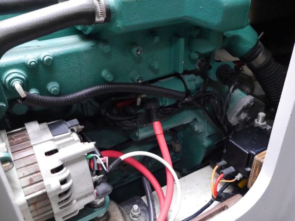 Volvo Penta D2-40 engine with MDI black box relocated off the engine