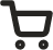 Black Shopping Cart Icon