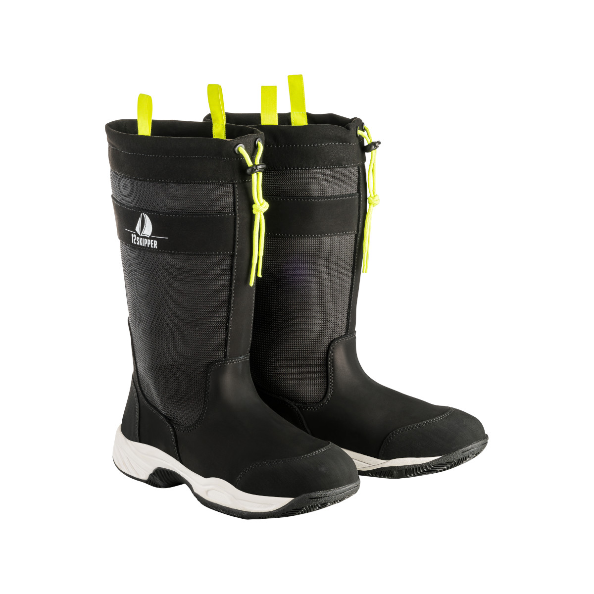 DEAL: 12skipper Drake Segelstiefel Unisex schwarz, Größe 46