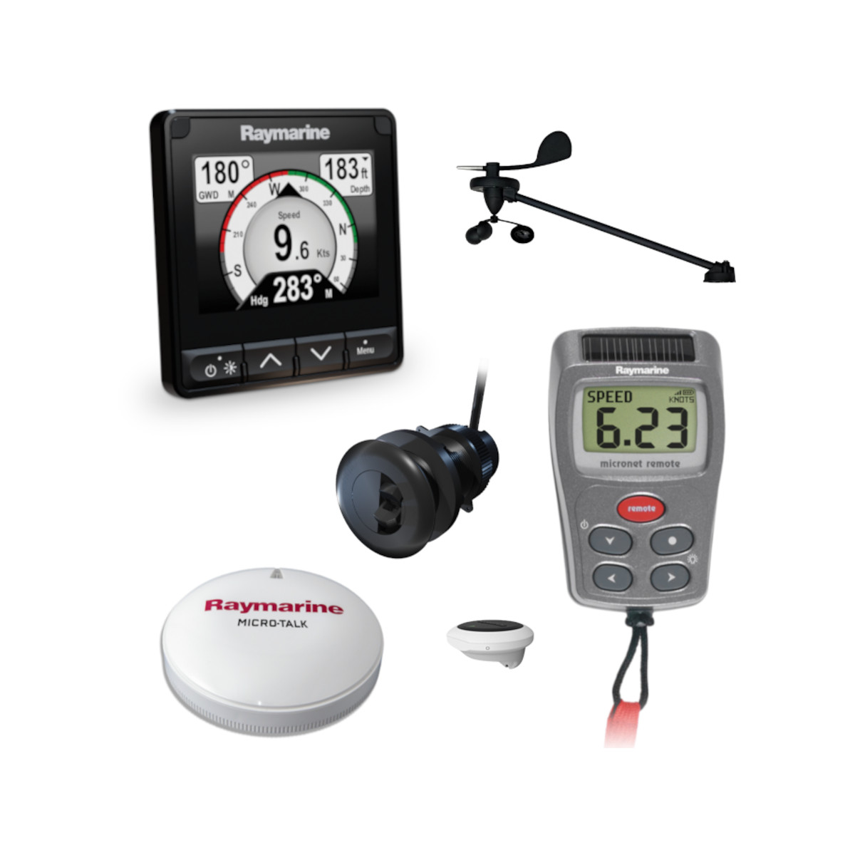 Raymarine i70s Wind-, Log- und Lotsystem inkl Kompassgeber kabellos