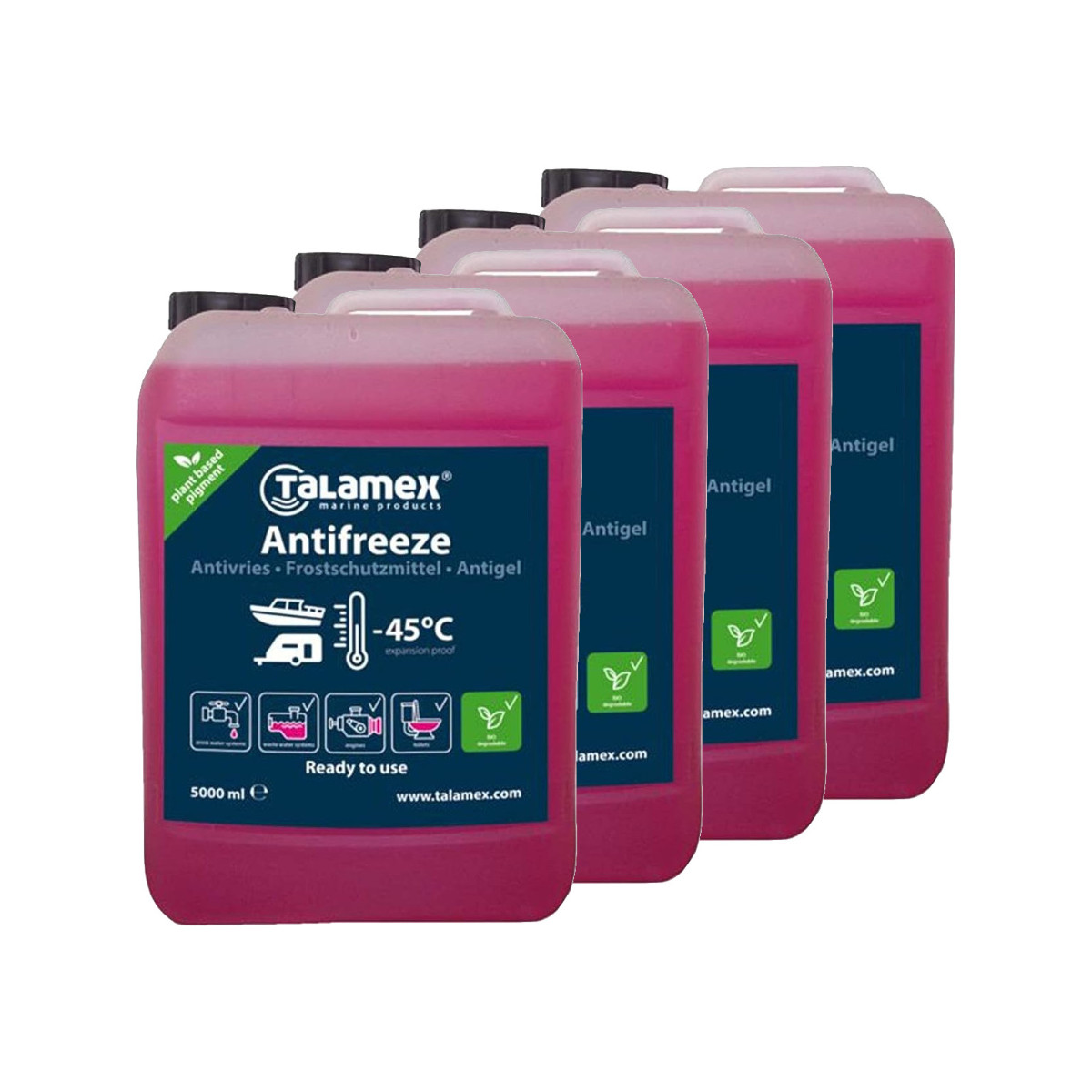 DEAL: 4er-Set Talamex Frostschutzmittel für Boote - 4 x 5L