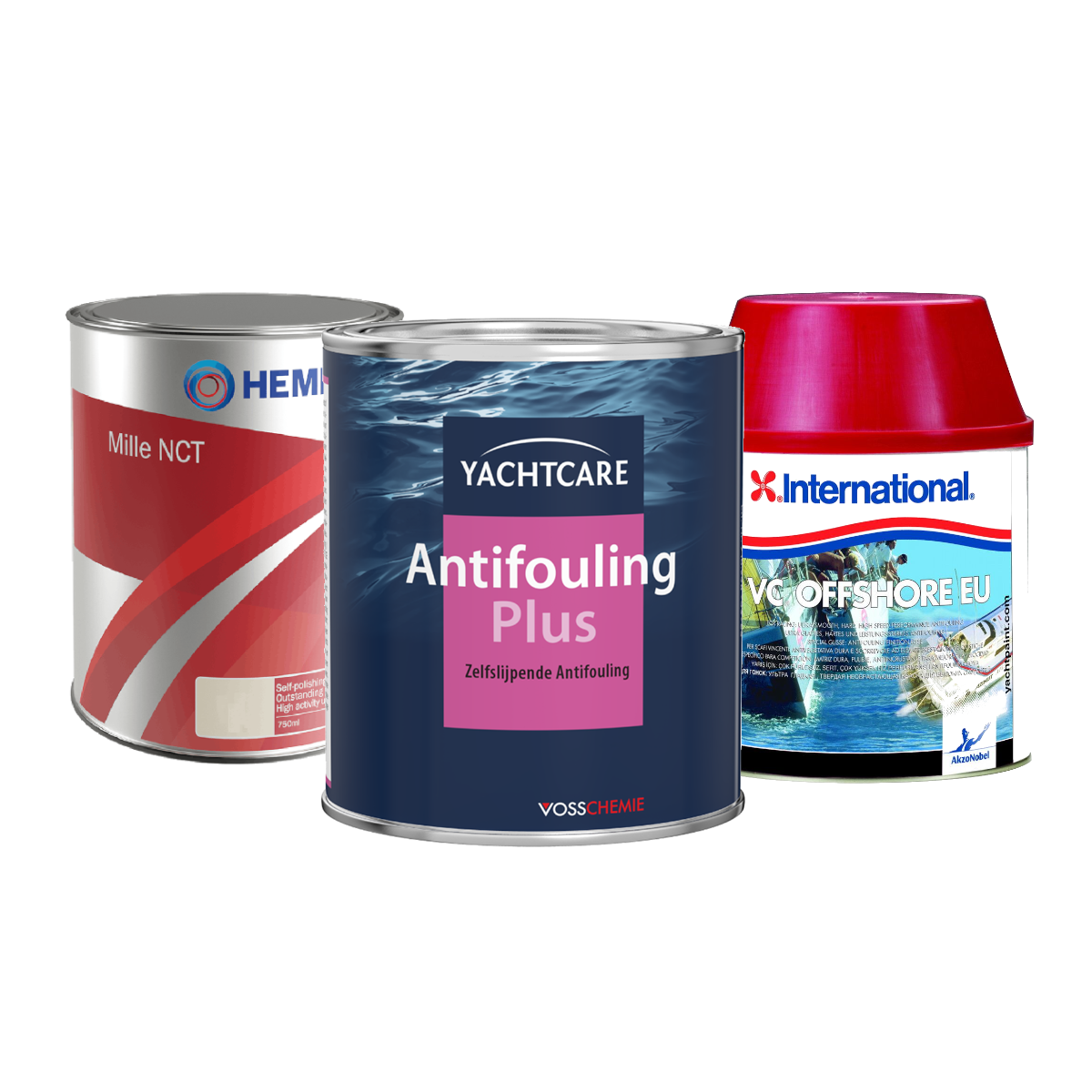 Bild von drei Dosen Antifouling