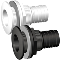 Trudesign Domed Skin Fitting with Hose Tail