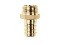 Talamex Brass Barbed Hose Tail Connection with Hex Nut