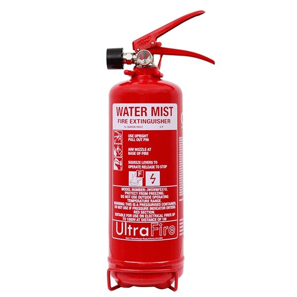 1ltr+ Water Mist Fire Extinguisher - UltraFire