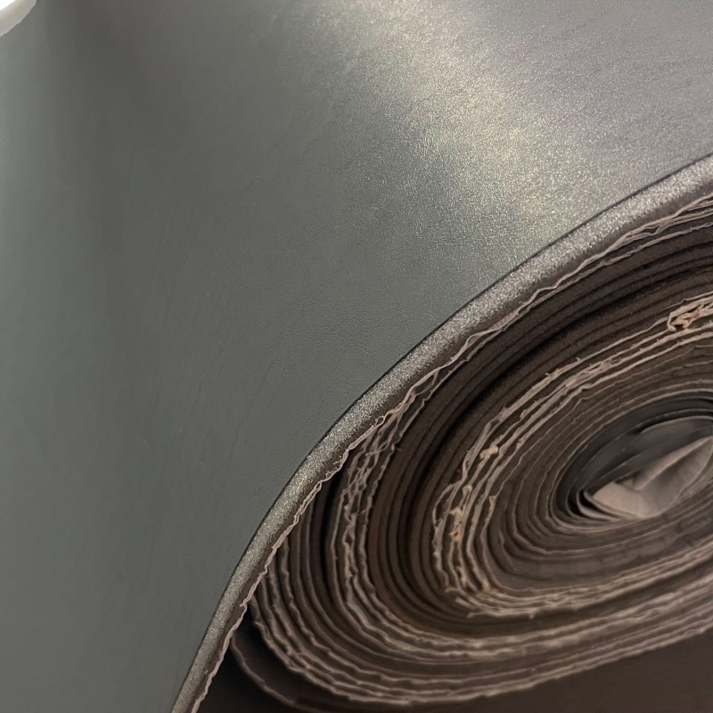 4MM Foam Backed Leatherette Fabric Grey 1