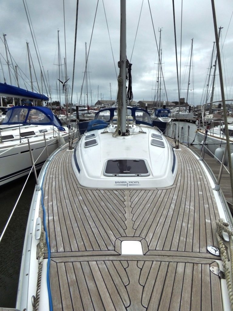 Looking aft