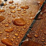 Water on Teak
